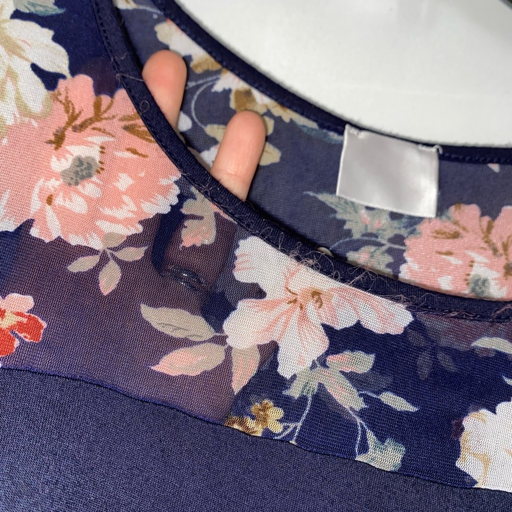 Blue Maternity Top - Picture 4 of 6